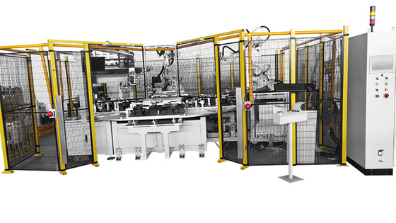 Linha de produção automática da soldadura e do conjunto do robô para a guarnição plástica automotivo