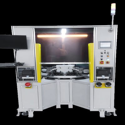 Máquina semiautomática para montagem de grampos Omega no alto-falante do veículo