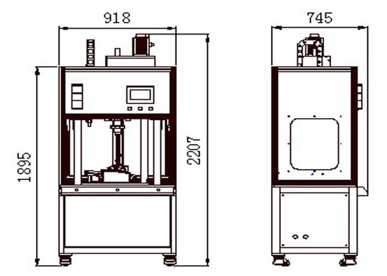 Fatura plástica espiral servo do tubo do PLC da máquina de solda do núcleo do filtro