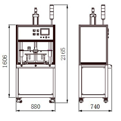 Ponto pneumático 300mm giratório médio da máquina de soldadura 380V da fricção