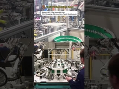 Linha de Montagem de Peças da Coluna ABC Automotiva do Grupo Huazhuo, Incluindo Cobertura, Soldagem Ultrassônica e Inserção de Grampos