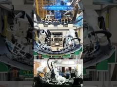 Soldadura por ultra-som robótica de alta precisão para pára-choques de automóveis:3 Máquinas sincronizadas Huazhuo i