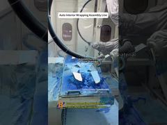 Linha de montagem de embalagem automática para peças internas automotivas