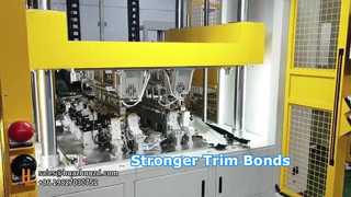 Máquina de laminação a quente para acabamento automotivo costurado